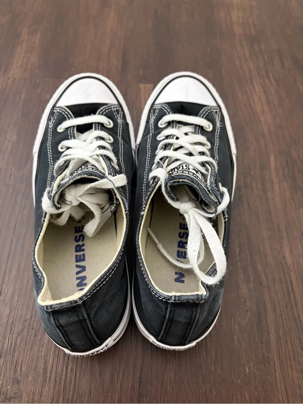 Converse Kids Black and White Low Top Canvas Sneakers